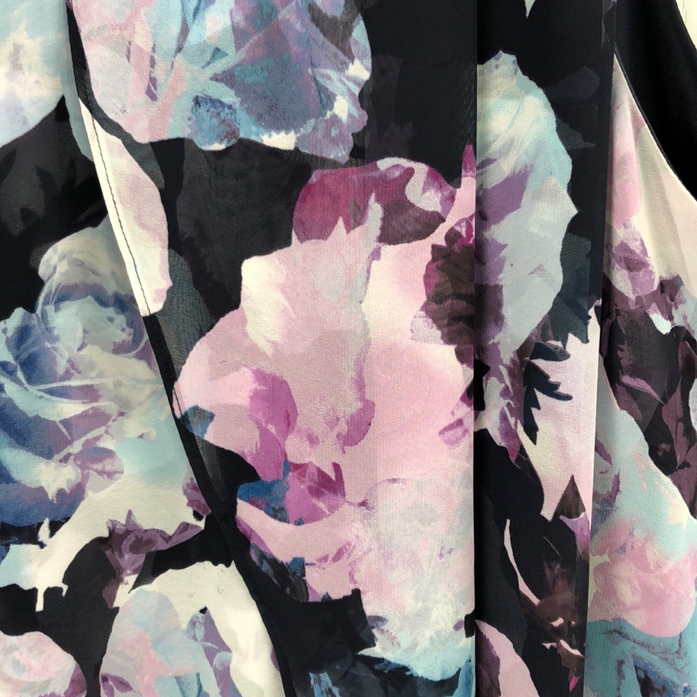 Jessica Simpson Multi Floral Chiffon Dress - Picture 2 of 8